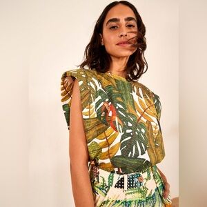 Farm Rio Paradise Forest Tropical Toucan Tank Top XL